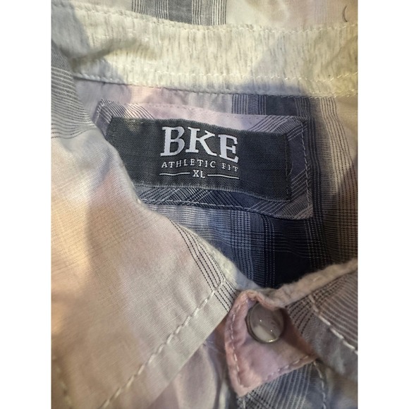 BKE Other - BKE Athletic Fit Mens XL Short Sleeve Plaid Western Pearl Snap Button Down Shirt